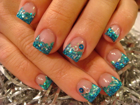 acrylic-nail-glitter-designs-58-2 Unghii acrilice sclipici modele