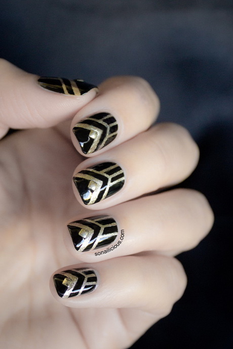 art-deco-nails-08 Cuie Art deco