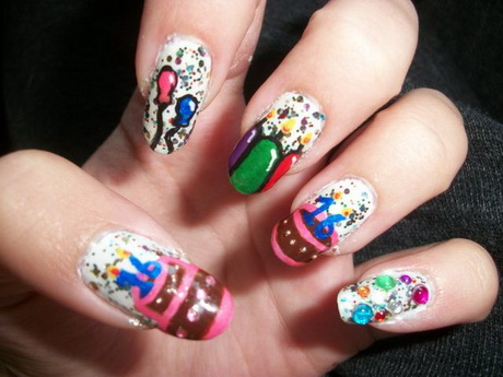 birthday-nails-designs-95-2 Ziua de nastere cuie modele