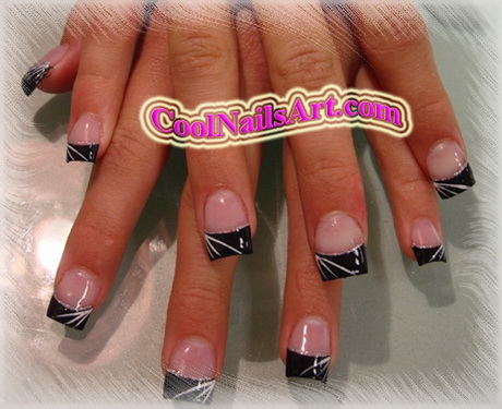 black-acrylic-nail-designs-69-14 Modele de unghii acrilice negre