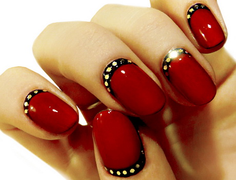 black-and-red-nail-designs-21-13 Modele de unghii negre și roșii