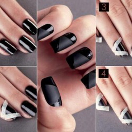 black-nail-designs-52-15 Modele de unghii negre