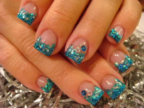 blue-acrylic-nail-designs-26-17 Modele de unghii acrilice albastre