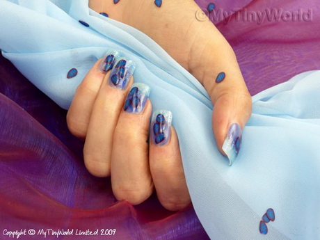 blue-nail-art-31-10 Albastru nail art