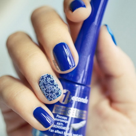 blue-nail-art-31-12 Albastru nail art
