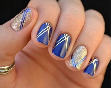 blue-nail-art-31 Albastru nail art