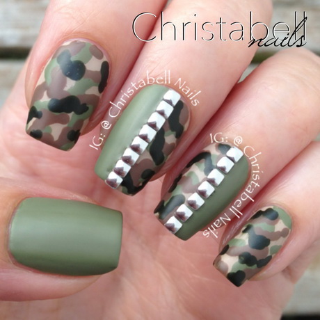 camo-nail-designs-53-14 Modele de unghii Camo