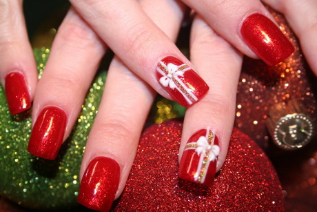 christmas-acrylic-nail-designs-83-13 Modele de unghii acrilice de Crăciun