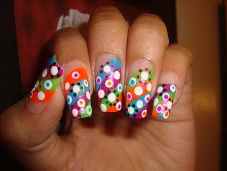 colorful-nail-art-idea-29-10 Colorat nail art idee