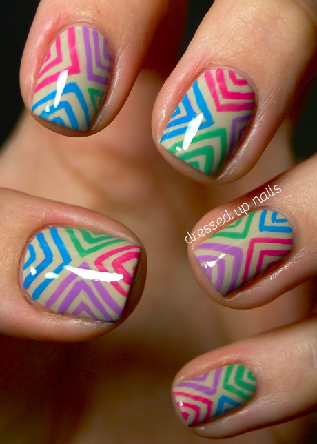 colorful-nail-art-idea-29-12 Colorat nail art idee