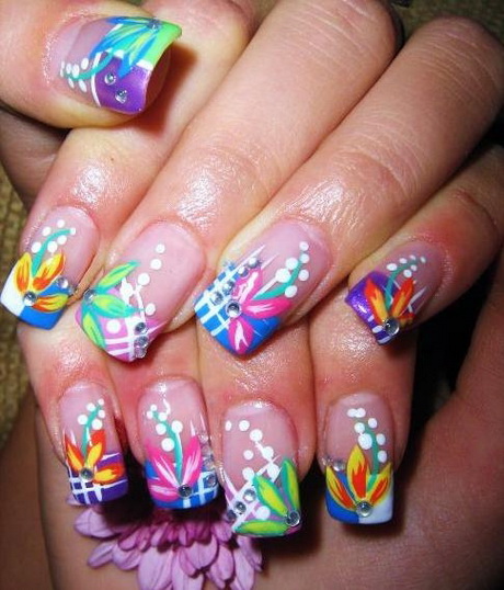 colorful-nail-art-idea-29-17 Colorat nail art idee