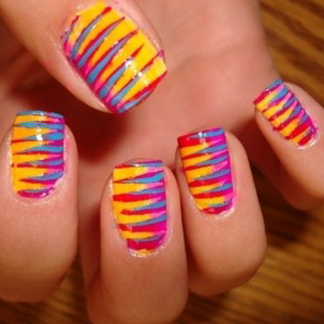 colorful-nail-art-idea-29-6 Colorat nail art idee