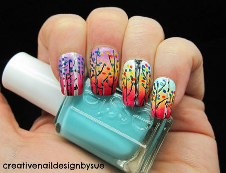 colorful-nail-art-idea-29 Colorat nail art idee