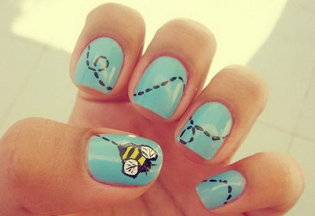 cute-and-easy-nail-designs-for-summer-10-16 Modele de unghii drăguțe și ușoare pentru vară