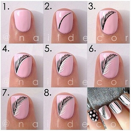 cute-easy-nail-designs-66 Modele drăguțe de unghii ușoare