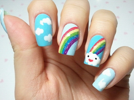 cute-easy-nail-ideas-57-16 Idei drăguțe de unghii ușoare