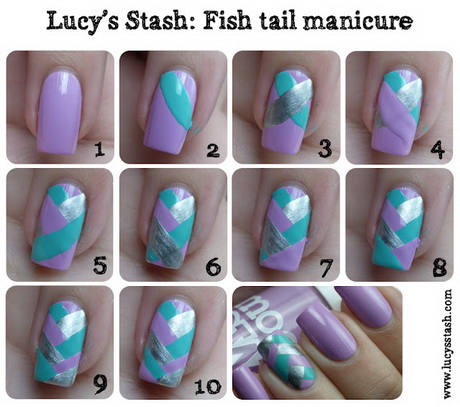 cute-easy-nail-polish-designs-80 Modele drăguțe de lacuri de unghii ușoare