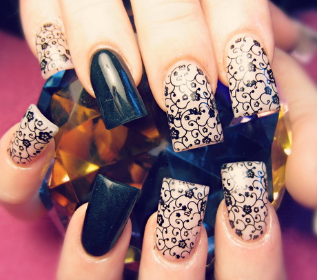 cute-nail-designs-for-long-nails-34-17 Modele drăguțe de unghii pentru unghii lungi