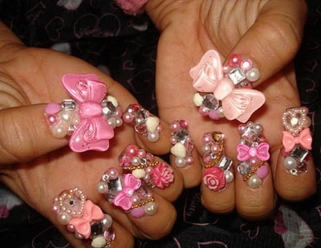 cute-nail-designs-for-long-nails-34-5 Modele drăguțe de unghii pentru unghii lungi