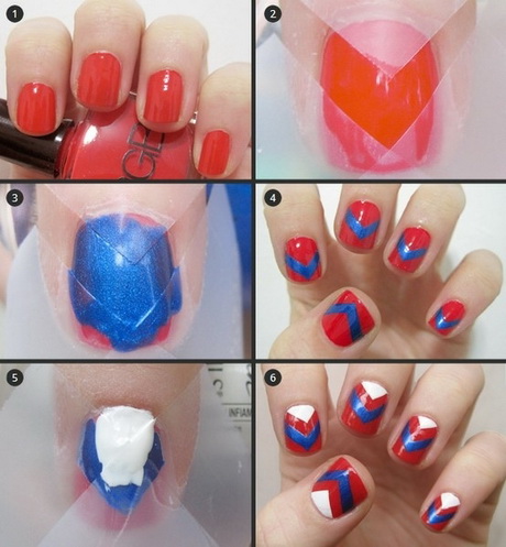 cute-nail-designs-with-tape-58-5 Modele drăguțe de unghii cu bandă