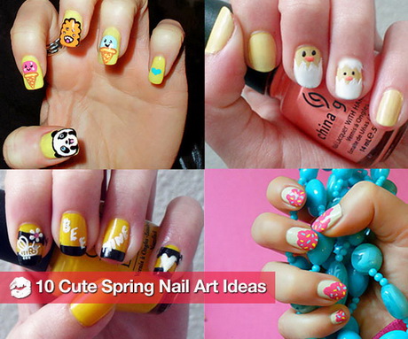 cute-nail-ideas-for-spring-91-7 Idei drăguțe de unghii pentru primăvară