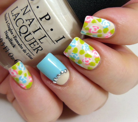 cute-spring-nails-designs-92 Modele drăguțe de unghii de primăvară