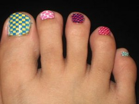 cute-toe-nail-designs-78-9 Drăguț deget de la picior unghii modele