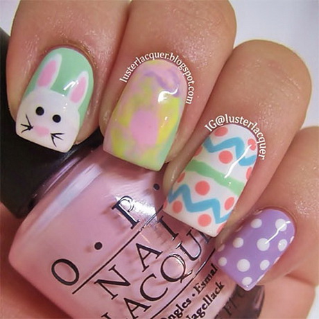 easter-nail-design-ideas-30-7 Idei de design de unghii de Paște