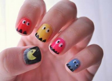 easy-cute-nail-art-designs-05-3 Modele ușoare de artă de unghii drăguțe