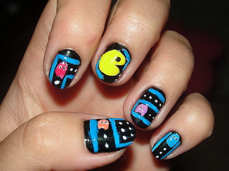 easy-cute-nail-design-ideas-48-12 Ușor drăguț idei de design de unghii