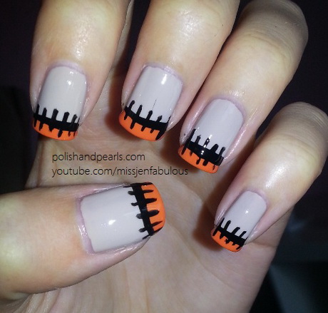 easy-halloween-nail-designs-45-19 Modele ușoare de unghii de halloween