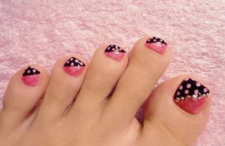 easy-nail-art-designs-for-toes-18-9 Design ușor de unghii pentru degetele de la picioare