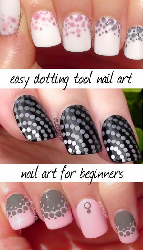 easy-nail-art-designs-without-tools-49-17 Design ușor de unghii fără unelte