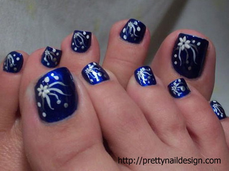 easy-nail-designs-for-toes-75-6 Design ușor de unghii pentru degetele de la picioare