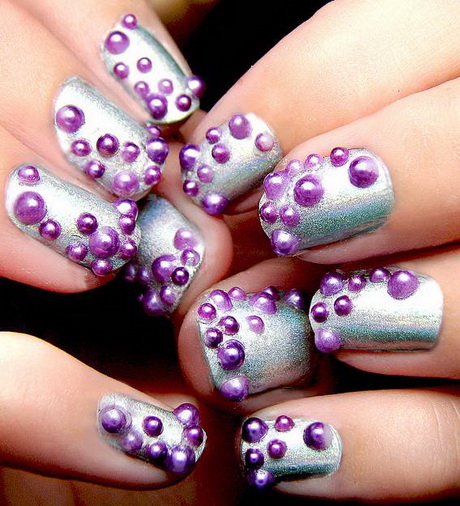 easy-nail-paint-designs-14-15 Modele ușoare de vopsea pentru unghii