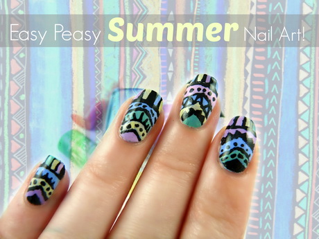 easy-summer-nail-art-37-6 Ușor de vară nail art