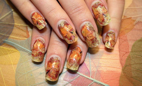 fall-nail-art-designs-23 Modele de unghii de toamnă