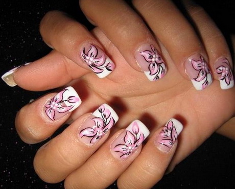 flower-designs-for-nails-37-11 Modele de flori pentru unghii