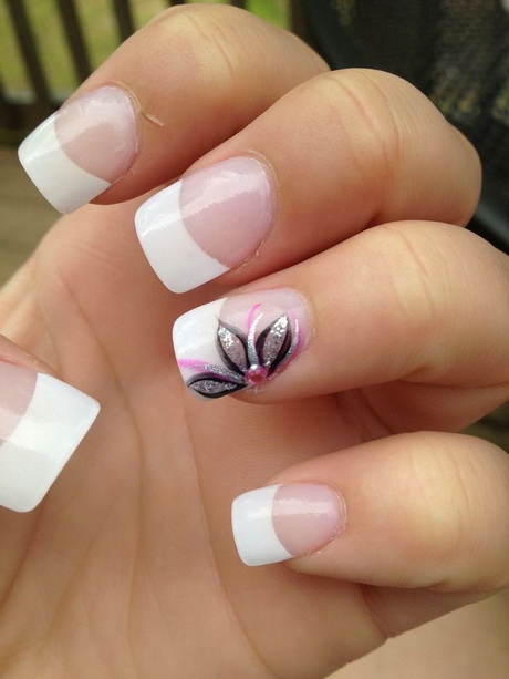 flower-designs-for-nails-37-15 Modele de flori pentru unghii