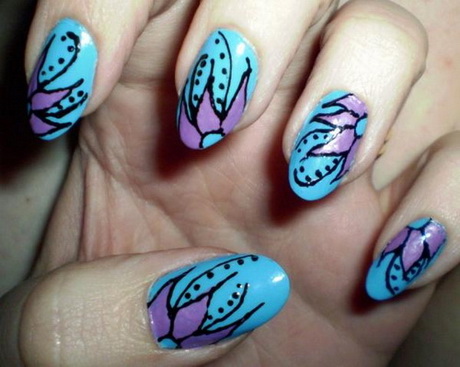 flower-nail-design-30-19 Design de unghii de flori