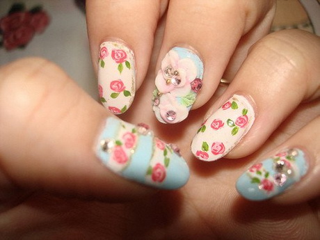flowers-in-nails-26 Flori în unghii