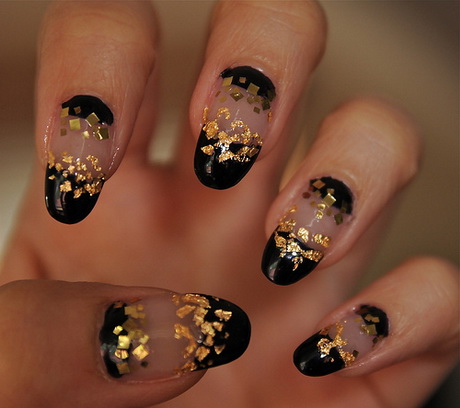 gold-nail-art-designs-82-13 Modele de unghii de aur