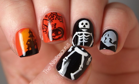 halloween-nails-designs-55-17 Modele de unghii de Halloween