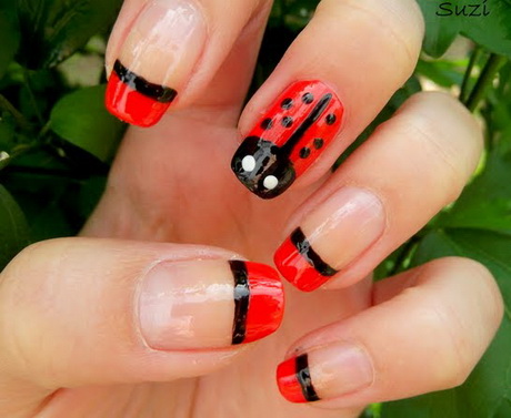 ladybug-nail-art-17-12 Ladybug nail art