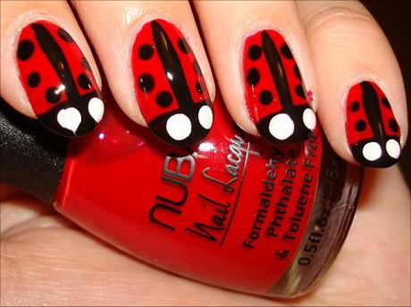 ladybug-nail-art-17-17 Ladybug nail art