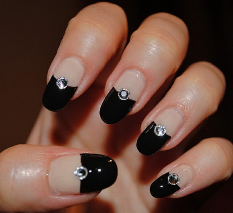 nail-art-black-white-29-11 Nail art negru alb