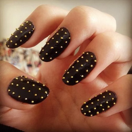 nail-art-black-50-5 Nail art negru