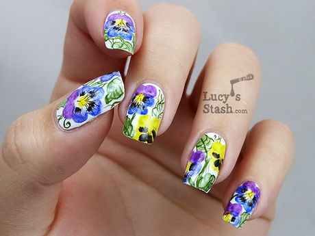 nail-art-design-flowers-56-13 Nail art design flori