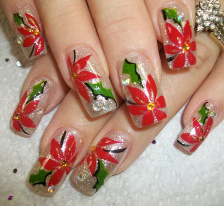 Nail art modele pentru Crăciun