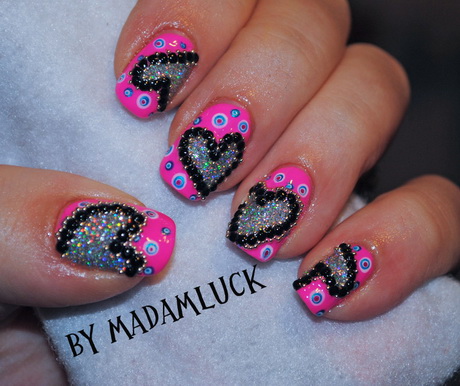 nail-art-designs-for-valentine-34-18 Nail art modele pentru valentine